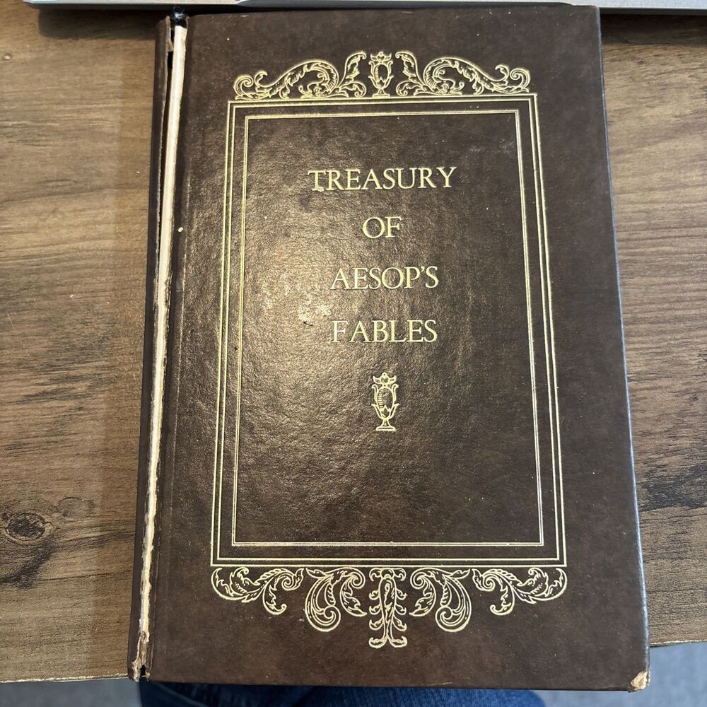 Treasury Of Aesop’s Fables Oliver Goldsmith Hardcover Book 1973 Avenel Crown
